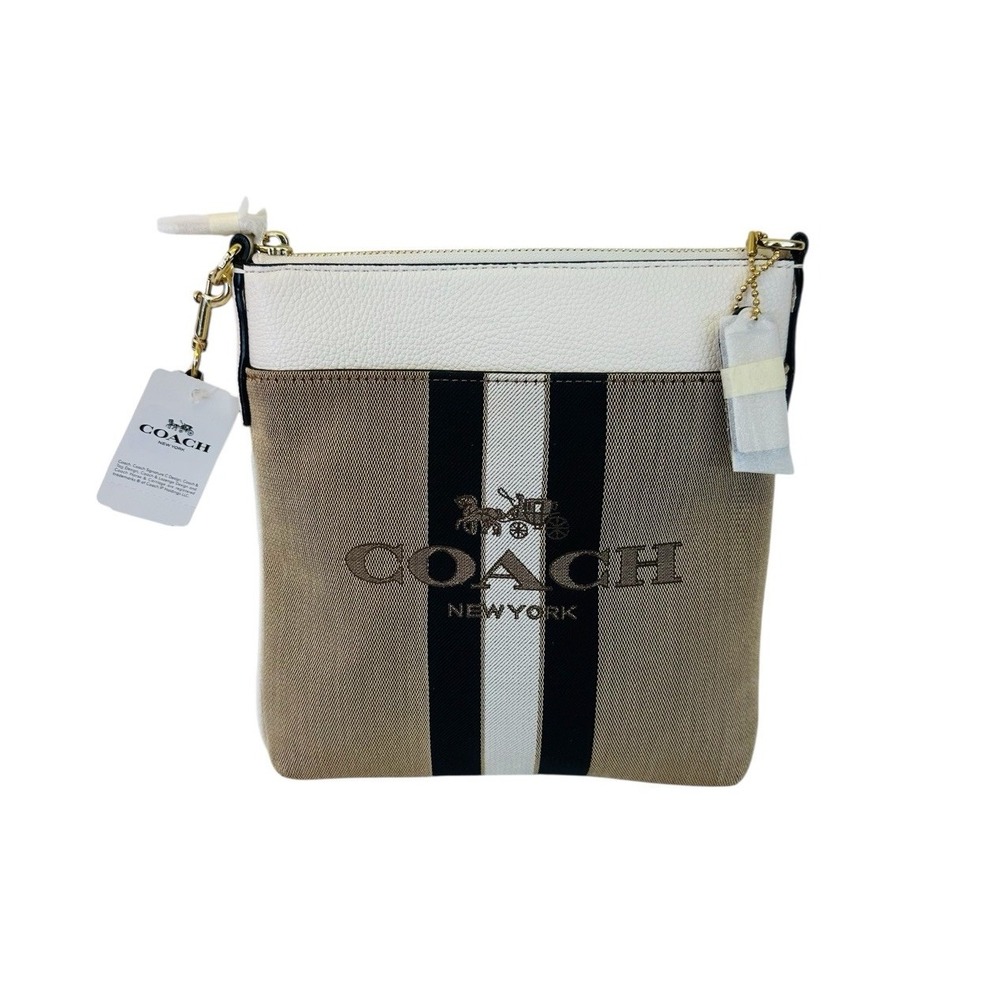 NWT Coach Whiplash Excel Horse & Carriage Jacquard Kitt Crossbody Zipper W/tag